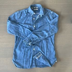 Incredible Japanese selvedge denim chambray shirt